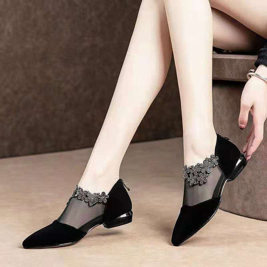 ćClearance Saleš„ćRhinestone Stone Hollow Shoes