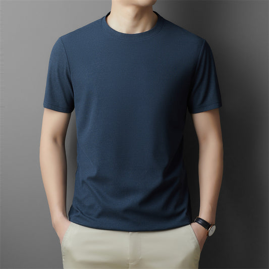 Breathable Ice Silk Waffle Knit T-shirt