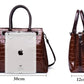 Women Crocodile Pattern Bag【Brown/Black/Red Color】