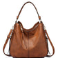 Hobo Genuine Leather Bags for Women【Brown/BLack/Grey Color】