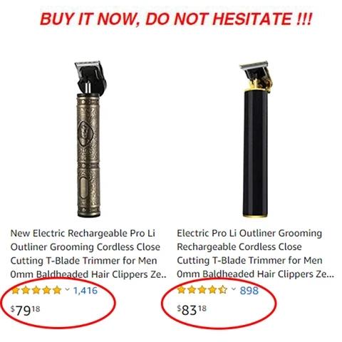 Cordless Zero Gapped Trimmer Hair Clipper