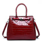 Women Crocodile Pattern Bag【Brown/Black/Red Color】