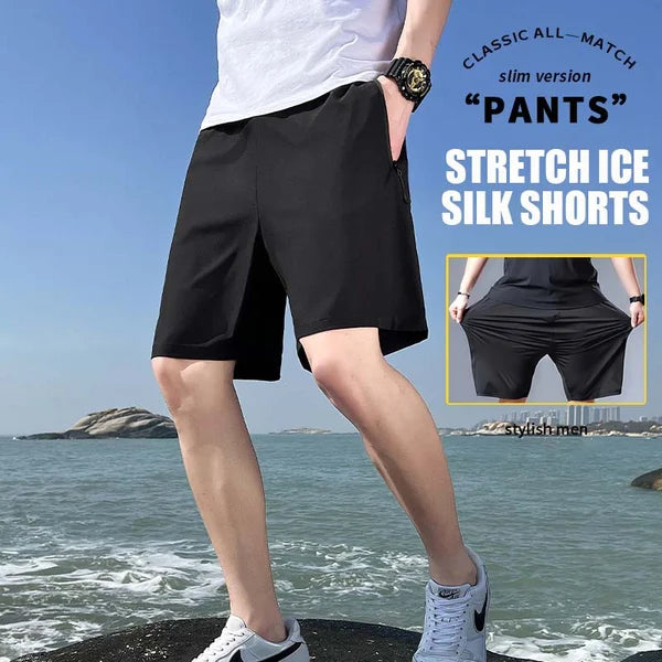 Men's Ice Silk Stretch Shorts