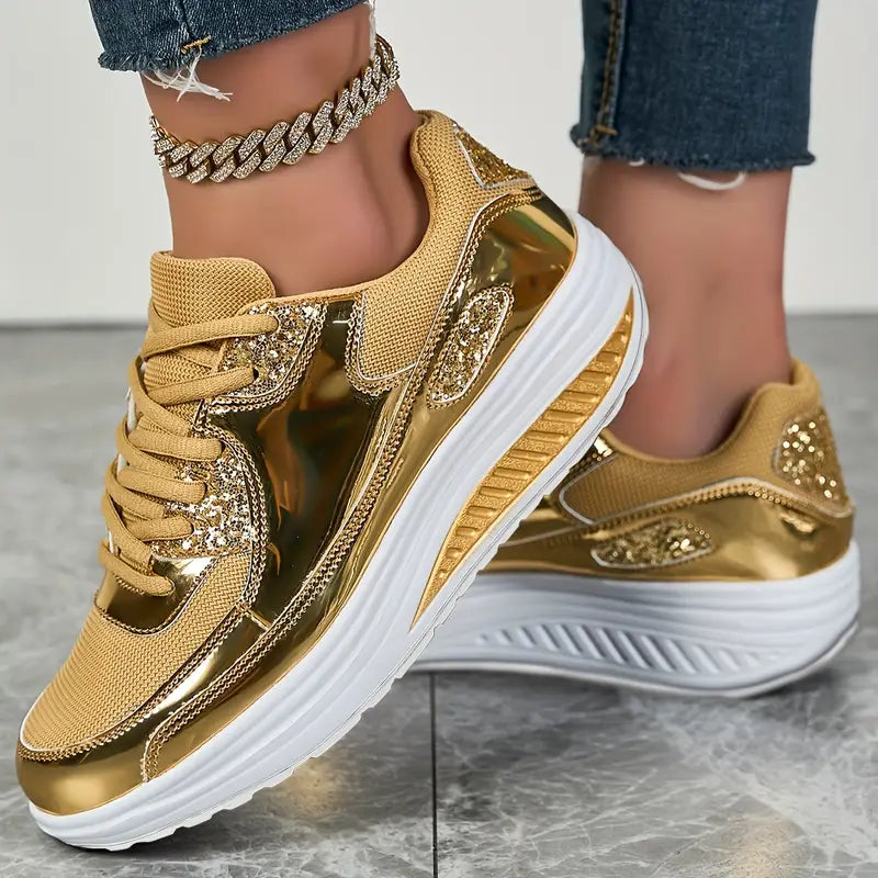 Shiny Casual Sports Shoes