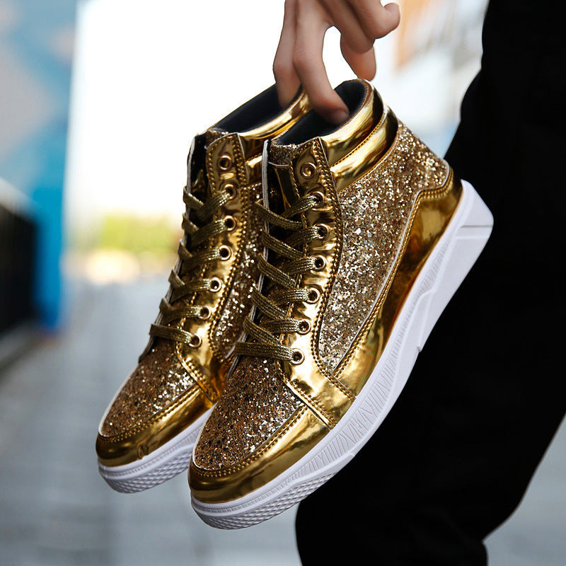 Men Glitter Sneakers Shoes