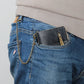 Retro Bifold Card Holder Men's Wallet with Chain