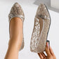 Women's Lace-up Casual Moccasins with Mesh Upper