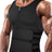Sauna Suit for Men with Waist Trainer Men's Workout Tank Tops Black