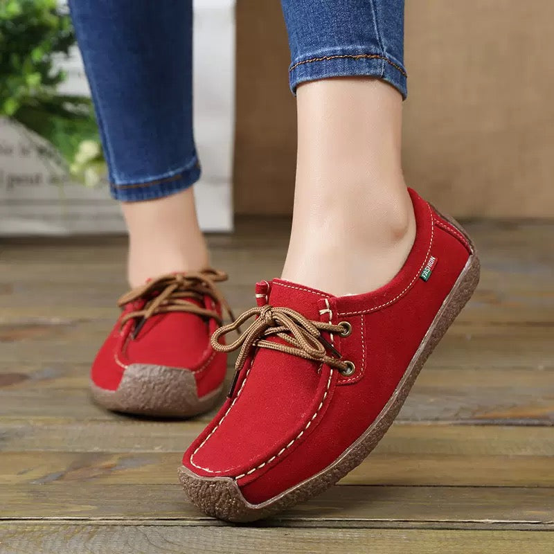 Women's Flat Lace-Up Casual Shoes