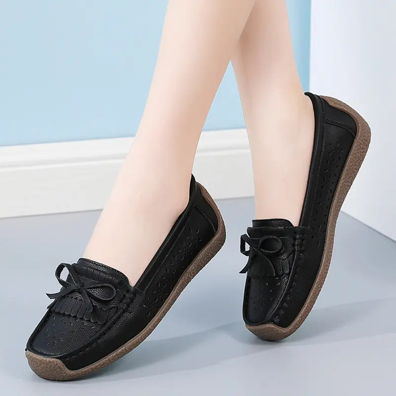 Women's Casual Slip On Fringe Flats Shoes