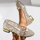Women's Lace-up Casual Moccasins with Mesh Upper