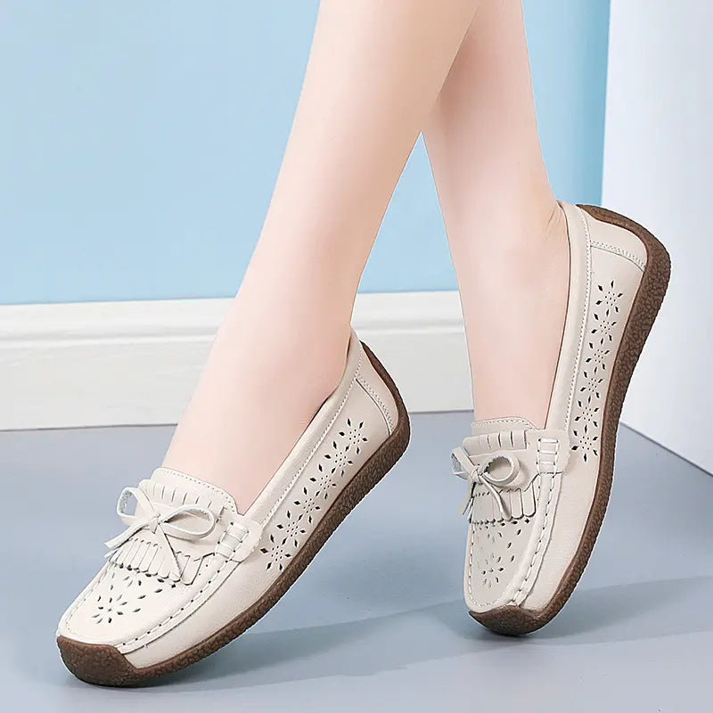 Women's Casual Slip On Fringe Flats Shoes