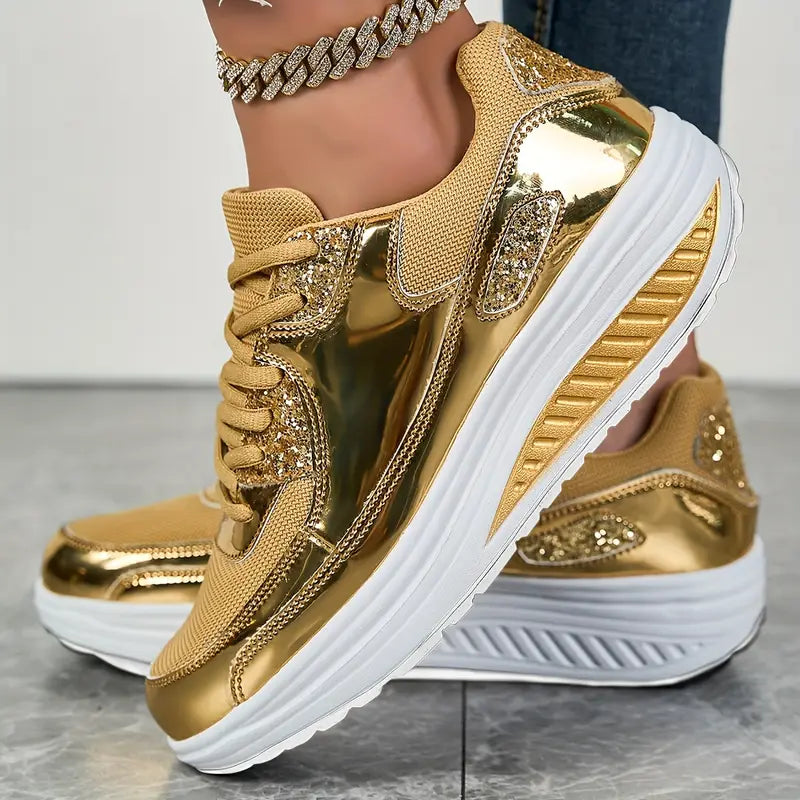 Shiny Casual Sports Shoes