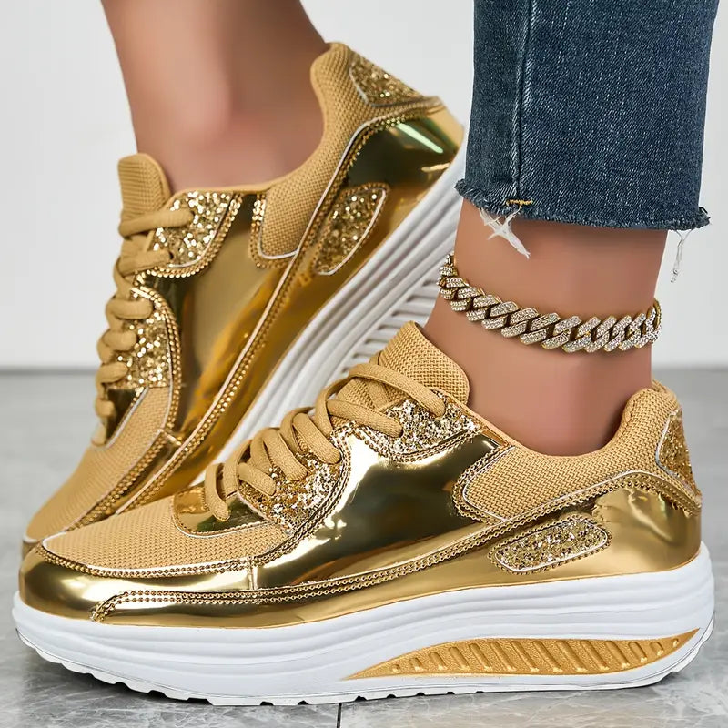 Shiny Casual Sports Shoes