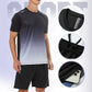 Men’s Loose-Fit Quick-Drying Athletic T-Shirt & Shorts Tracksuit