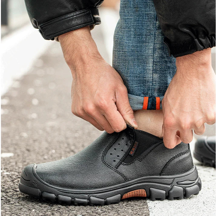 Men's Slip-On Steel Toe Cap Boots