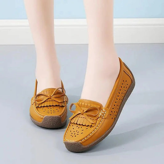 Women's Casual Slip On Fringe Flats Shoes