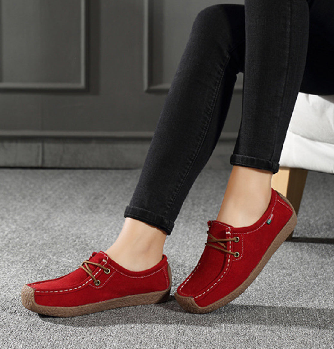 Women's Flat Lace-Up Casual Shoes