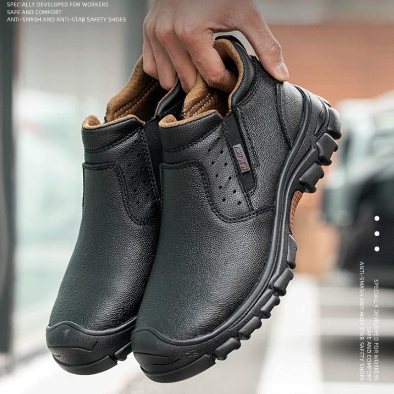 Men's Slip-On Steel Toe Cap Boots