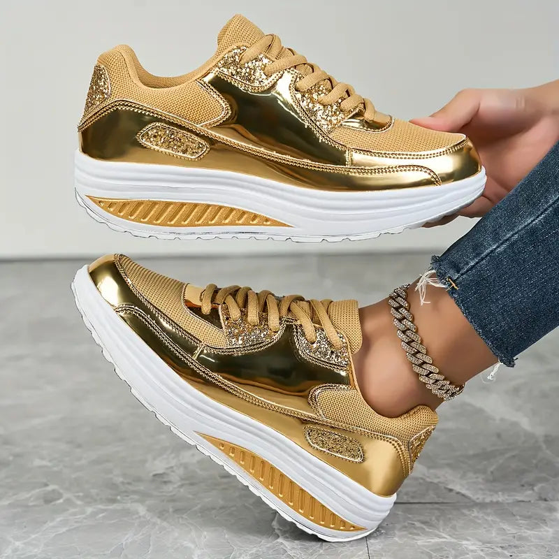 Shiny Casual Sports Shoes