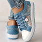 Embroidery Floral Mesh Casual Shoes