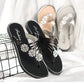 Women's Rhinestone Casual Flat Slipper