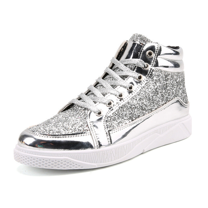 Men Glitter Sneakers Shoes