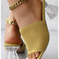 Thick Heel Breathable Transparent Sandals