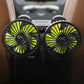 Car Dashboard Cooling Fan Adjustable USB Powered 3-Speed