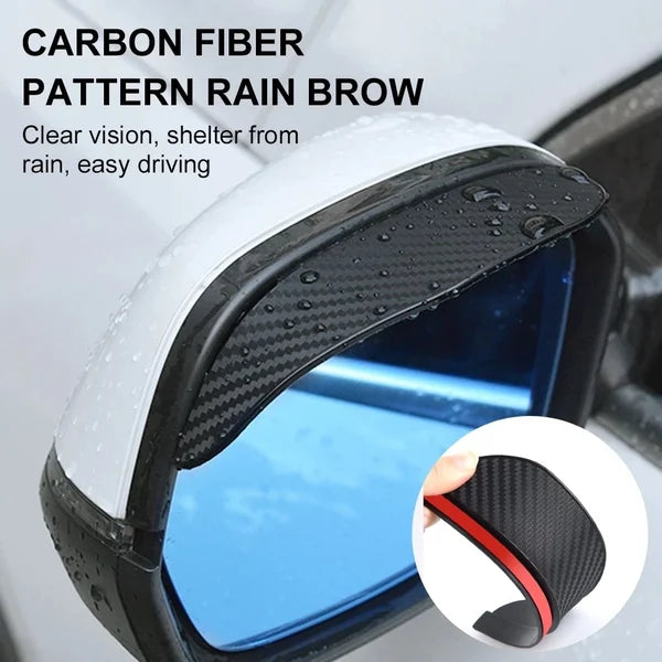 Car Rear View Mirror Rain Eyebrow Visor (4PCS/Pack)