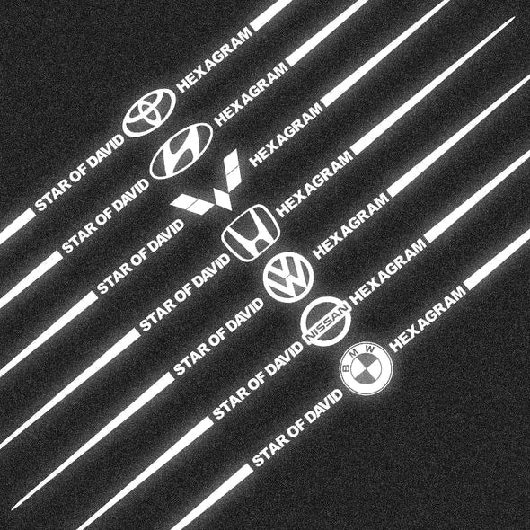 Car Hood Highly Reflective Car Sticker [2 Sets/Pack]