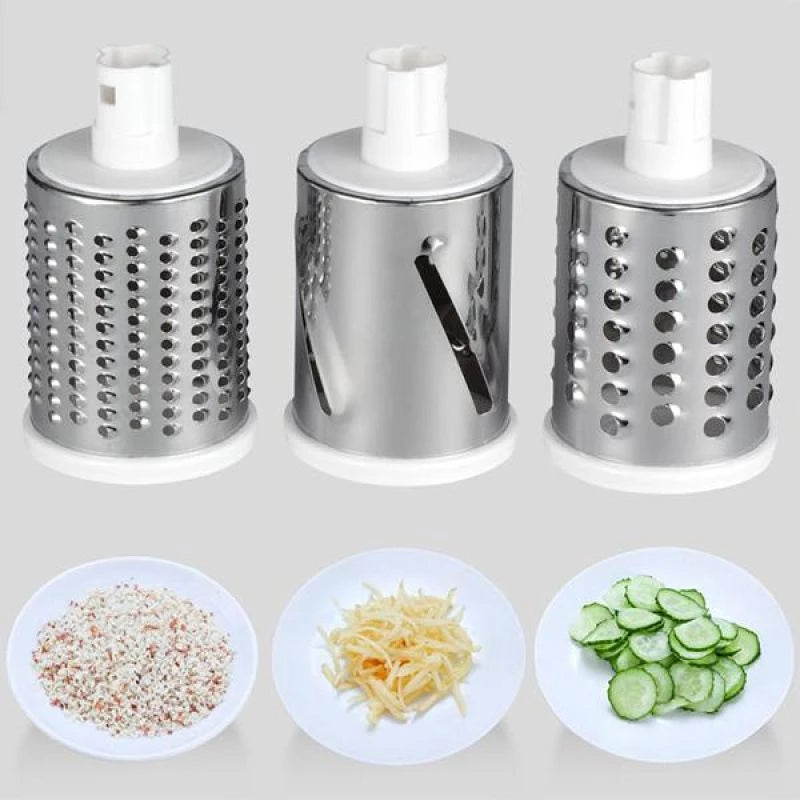 3-in-1 Manual Rotation Vegetable Fruit Slicer Round Cutter Vegetable Chopper