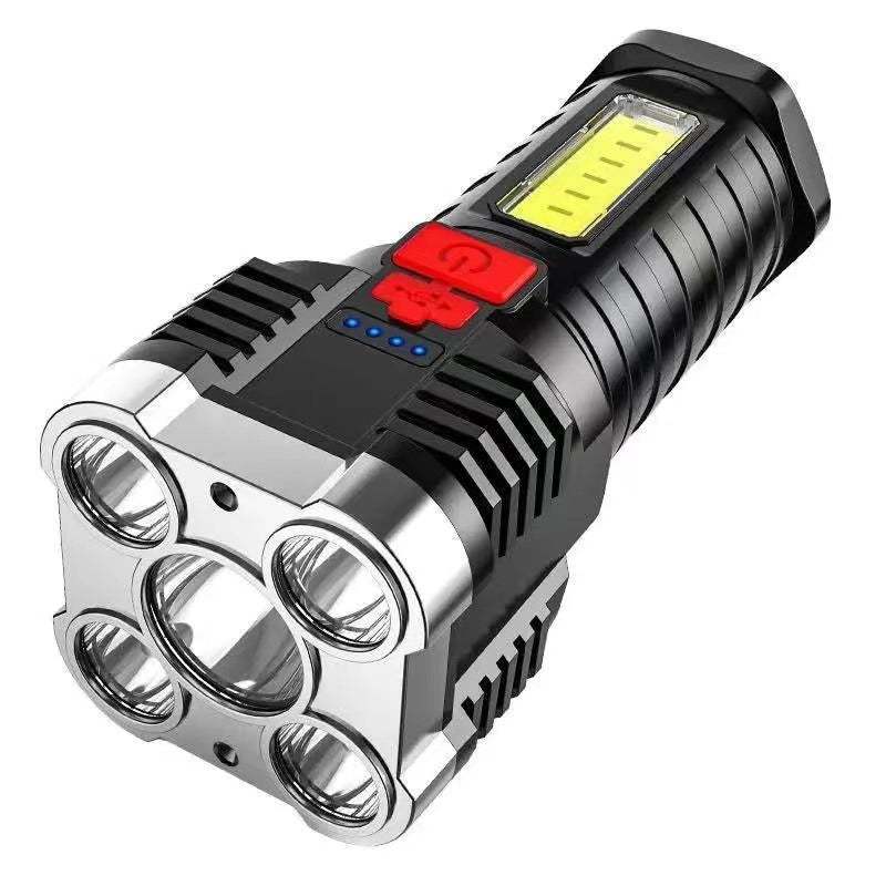 Five Nuclear Powerful Led Outdoor Rechargeable Flashlight