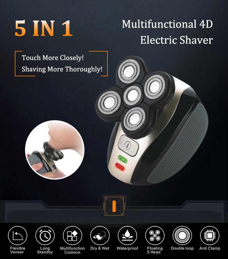 Premium 4D Electric Shaver 5 in 1 Set