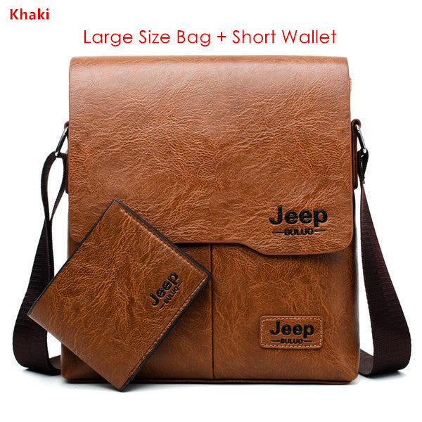 JEEP BULUO Man's Messenger Shoulder Bags 2PCS/Set