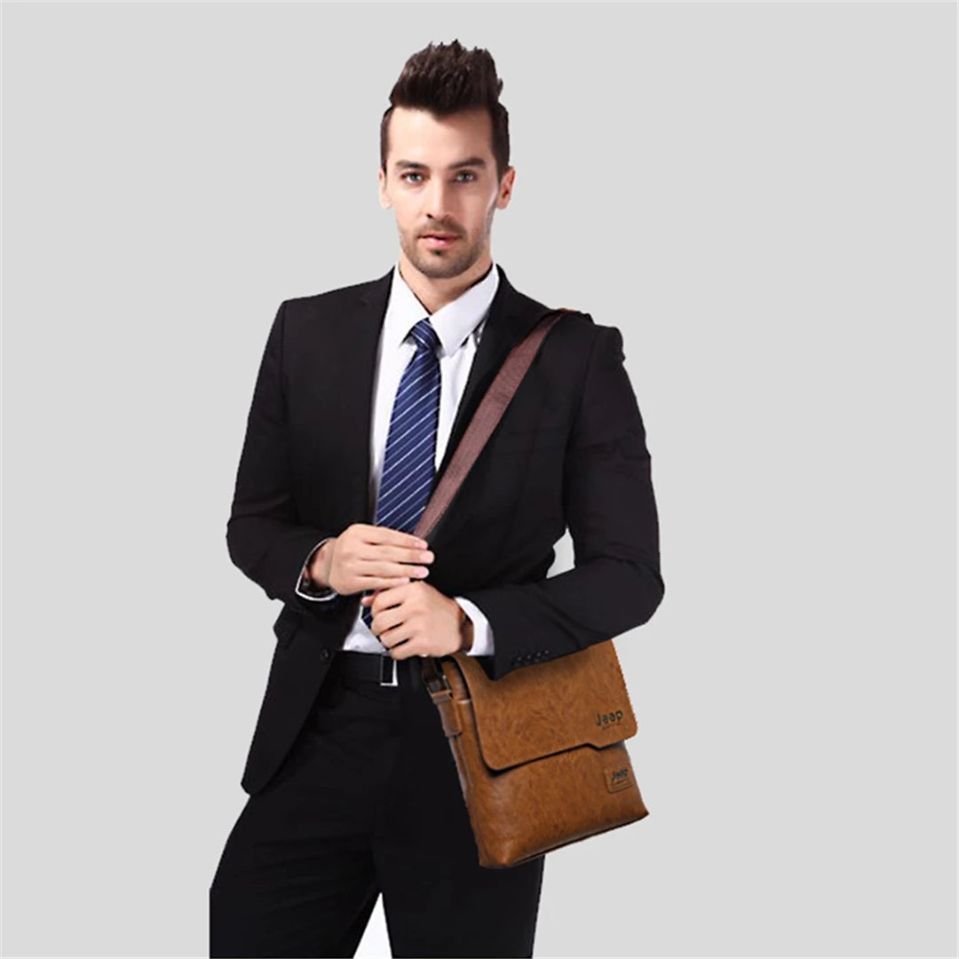JEEP BULUO Man's Messenger Shoulder Bags 2PCS/Set