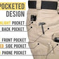 Multifunction Outdoors Well-equipped Tactical Waterproof Durable Pants【Grey Color/Khaki Color】