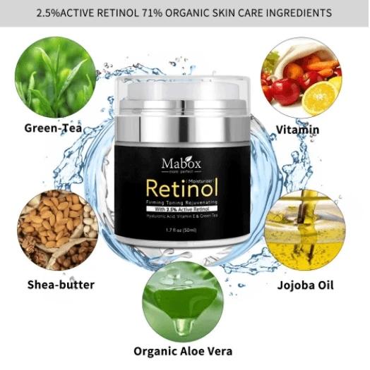 Mabox Vitamin C Serum;  Mabox 2.5% Retinol Moisturizer Face Cream [Buy Package Save 600KSH]