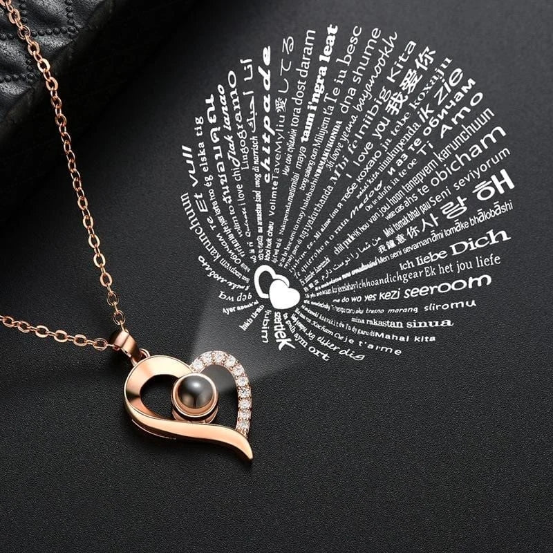 I Love You Necklace in 100 Languages